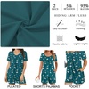 image:imagePOPYOUNG Pajama for Women Set Summer Pjs Lounge Shorts Sets Soft Sleepwear  2 Piece Outfits Womens Set Cooling pajamas with Pockets Lounge sets Casual for Daily Wear NightwearNavy  Red Blue Plaid
