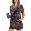 image:imagePOPYOUNG Pajama for Women Set Summer Pjs Lounge Shorts Sets Soft Sleepwear  2 Piece Outfits Womens Set Cooling pajamas with Pockets Lounge sets Casual for Daily Wear NightwearLittle Flower Black