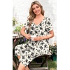 image:imagePOPYOUNG Pajamas for Women Set 2 Piece Summer Lounge Capri Pj Sleepwear  Womens Pajamas Sets Lounge Set Nightwear Comfy for Daily Wear Outfits with Pockets Cooling Pajamas Capri Set for Summer FallBlack Fl Rose