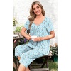 image:imagePOPYOUNG Pajamas for Women Set 2 Piece Summer Lounge Capri Pj Sleepwear  Womens Pajamas Sets Lounge Set Nightwear Comfy for Daily Wear Outfits with Pockets Cooling Pajamas Capri Set for Summer FallLighe Blue Sailboat