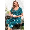 image:imagePOPYOUNG Pajamas for Women Set 2 Piece Summer Lounge Capri Pj Sleepwear  Womens Pajamas Sets Lounge Set Nightwear Comfy for Daily Wear Outfits with Pockets Cooling Pajamas Capri Set for Summer FallBlue Butterfly