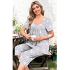 image:imagePOPYOUNG Pajamas for Women Set 2 Piece Summer Lounge Capri Pj Sleepwear  Womens Pajamas Sets Lounge Set Nightwear Comfy for Daily Wear Outfits with Pockets Cooling Pajamas Capri Set for Summer Fall02pjfl Pink Star