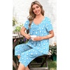 image:imagePOPYOUNG Pajamas for Women Set 2 Piece Summer Lounge Capri Pj Sleepwear  Womens Pajamas Sets Lounge Set Nightwear Comfy for Daily Wear Outfits with Pockets Cooling Pajamas Capri Set for Summer FallFl Blue Star