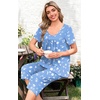 image:imagePOPYOUNG Pajamas for Women Set 2 Piece Summer Lounge Capri Pj Sleepwear  Womens Pajamas Sets Lounge Set Nightwear Comfy for Daily Wear Outfits with Pockets Cooling Pajamas Capri Set for Summer FallOcean Anchor