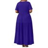 image:imagePOPYOUNG Plus Size Womens Maxi Dress Fall Outfits with Pockets  VNeck  Curvy Flowy Long Dress  Wedding Guest  Vacation Casual  Teacher Formal  Summer BeachRoyal Blue