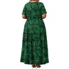 image:imagePOPYOUNG Plus Size Womens Maxi Dress Fall Outfits with Pockets  VNeck  Curvy Flowy Long Dress  Wedding Guest  Vacation Casual  Teacher Formal  Summer BeachLeaf Green