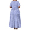 image:imagePOPYOUNG Plus Size Womens Maxi Dress Fall Outfits with Pockets  VNeck  Curvy Flowy Long Dress  Wedding Guest  Vacation Casual  Teacher Formal  Summer BeachSpot Blue