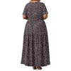 image:imagePOPYOUNG Plus Size Womens Maxi Dress Fall Outfits with Pockets  VNeck  Curvy Flowy Long Dress  Wedding Guest  Vacation Casual  Teacher Formal  Summer BeachLittle Floralblack