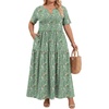 image:imagePOPYOUNG Plus Size Womens Maxi Dress Fall Outfits with Pockets  VNeck  Curvy Flowy Long Dress  Wedding Guest  Vacation Casual  Teacher Formal  Summer BeachBramblinggreen