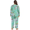 image:imagePOPYOUNG Plus Size Womens Pajama Set 2 Piece Fall Outfits Pjs  Ladies Pj Set  Winter Lounge  Casual Sleepwear  Side Pockets  Button Down1amint Green
