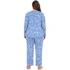 image:imagePOPYOUNG Plus Size Womens Pajama Set 2 Piece Fall Outfits Pjs  Ladies Pj Set  Winter Lounge  Casual Sleepwear  Side Pockets  Button Down1awhite Floralblue