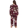 image:imagePOPYOUNG Plus Size Womens Pajama Set 2 Piece Fall Outfits Pjs  Ladies Pj Set  Winter Lounge  Casual Sleepwear  Side Pockets  Button Down1bfloral Wine