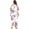 image:imagePOPYOUNG Plus Size Womens Pajama Set 2 Piece Fall Outfits Pjs  Ladies Pj Set  Winter Lounge  Casual Sleepwear  Side Pockets  Button Down1bpink Floretwhite