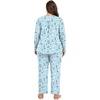 image:imagePOPYOUNG Plus Size Womens Pajama Set 2 Piece Fall Outfits Pjs  Ladies Pj Set  Winter Lounge  Casual Sleepwear  Side Pockets  Button DownLighe Blue Sailboat