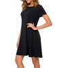 image:imagePOPYOUNG Womens Dress Fall Outfits Casual Midi Sundress  Teacher Homecoming  Beach Vacation  Wedding Guest  Maxi Tshirt DressBlack