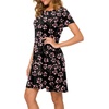 image:imagePOPYOUNG Womens Dress Fall Outfits Casual Midi Sundress  Teacher Homecoming  Beach Vacation  Wedding Guest  Maxi Tshirt DressCrewneck Dressgypsophila Black