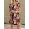 image:imagePOPYOUNG Womens Dress Fall Outfits Casual Midi Sundress  Teacher Homecoming  Beach Vacation  Wedding Guest  Maxi Tshirt DressCrewneckcolor Block