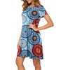 image:imagePOPYOUNG Womens Dress Fall Outfits Casual Midi Sundress  Teacher Homecoming  Beach Vacation  Wedding Guest  Maxi Tshirt DressFloral Mixed Blue