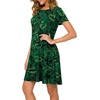 image:imagePOPYOUNG Womens Dress Fall Outfits Casual Midi Sundress  Teacher Homecoming  Beach Vacation  Wedding Guest  Maxi Tshirt DressLeaf Green