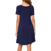 image:imagePOPYOUNG Womens Dress Fall Outfits Casual Midi Sundress  Teacher Homecoming  Beach Vacation  Wedding Guest  Maxi Tshirt DressNavy Blue