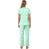 image:imagePOPYOUNG Womens Pajama Set 2 Piece Fall Pj Lounge Casual Outfits  Ladies Pjs  Cute night gowns  Summer Soft Sleepwear  Side Pockets  pijamas de mujerA3colorful Butterflies Green