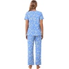 image:imagePOPYOUNG Womens Pajama Set 2 Piece Fall Pj Lounge Casual Outfits  Ladies Pjs  Cute night gowns  Summer Soft Sleepwear  Side Pockets  pijamas de mujerA2light Blue Folral