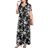 image:imagePOPYOUNG Womens Plus Size Maxi Dress Curvy Long Summer Outfits L5XL  Fall Casual  Oversized Midi Sundress  Vacation Beach  Wedding Guest  Homecoming  Side PocketsWhite Floral Black