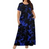 image:imagePOPYOUNG Womens Plus Size Maxi Dress Curvy Long Summer Outfits L5XL  Fall Casual  Oversized Midi Sundress  Vacation Beach  Wedding Guest  Homecoming  Side PocketsFcblueflowers