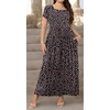 image:imagePOPYOUNG Womens Plus Size Maxi Dress Curvy Long Summer Outfits L5XL  Fall Casual  Oversized Midi Sundress  Vacation Beach  Wedding Guest  Homecoming  Side PocketsFcblacksmall Flower