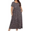image:imagePOPYOUNG Womens Plus Size Maxi Dress Curvy Long Summer Outfits L5XL  Fall Casual  Oversized Midi Sundress  Vacation Beach  Wedding Guest  Homecoming  Side PocketsFcblacksmall Flower