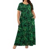 image:imagePOPYOUNG Womens Plus Size Maxi Dress Curvy Long Summer Outfits L5XL  Fall Casual  Oversized Midi Sundress  Vacation Beach  Wedding Guest  Homecoming  Side PocketsFcleaf Green