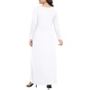 image:imagePOPYOUNG Womens Plus Size Maxi Dresses Curvy Long Sleeve Fall Dress Outfits  Long Dress  Church  Casual  Maternity  Flowy  Loose Fit  Pockets Teacher  Winter Dress  VacationWhite