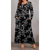 image:imagePOPYOUNG Womens Plus Size Maxi Dresses Curvy Long Sleeve Fall Dress Outfits  Long Dress  Church  Casual  Maternity  Flowy  Loose Fit  Pockets Teacher  Winter Dress  Vacation02white Carvings Black