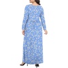 image:imagePOPYOUNG Womens Plus Size Maxi Dresses Curvy Long Sleeve Fall Dress Outfits  Long Dress  Church  Casual  Maternity  Flowy  Loose Fit  Pockets Teacher  Winter Dress  VacationFloral Light Blue