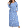 image:imagePOPYOUNG Womens Plus Size Maxi Dresses Curvy Long Sleeve Fall Dress Outfits  Long Dress  Church  Casual  Maternity  Flowy  Loose Fit  Pockets Teacher  Winter Dress  VacationFloral Light Blue