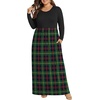 image:imagePOPYOUNG Womens Plus Size Maxi Dresses Curvy Long Sleeve Fall Dress Outfits  Long Dress  Church  Casual  Maternity  Flowy  Loose Fit  Pockets Teacher  Winter Dress  VacationBlackAgreen Plaid