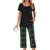 Black + Green Plaid 01