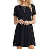 image:imagePOPYOUNG Womens Dress Fall Outfits Casual Midi Sundress  Teacher Homecoming  Beach Vacation  Wedding Guest  Maxi Tshirt DressBlack