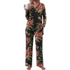 Brown Floral Black