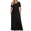image:imagePOPYOUNG Womens Plus Size Maxi Dress Curvy Long Summer Outfits L5XL  Fall Casual  Oversized Midi Sundress  Vacation Beach  Wedding Guest  Homecoming  Side PocketsFcblack