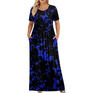 image:imagePOPYOUNG Womens Plus Size Maxi Dress Curvy Long Summer Outfits L5XL  Fall Casual  Oversized Midi Sundress  Vacation Beach  Wedding Guest  Homecoming  Side PocketsFcblueflowers