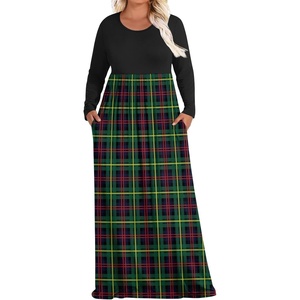 image:imagePOPYOUNG Womens Plus Size Maxi Dresses Curvy Long Sleeve Fall Dress Outfits  Long Dress  Church  Casual  Maternity  Flowy  Loose Fit  Pockets Teacher  Winter Dress  VacationBlackAgreen Plaid