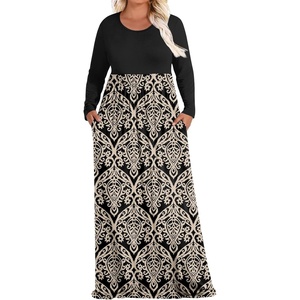 image:imagePOPYOUNG Womens Plus Size Maxi Dresses Curvy Long Sleeve Fall Dress Outfits  Long Dress  Church  Casual  Maternity  Flowy  Loose Fit  Pockets Teacher  Winter Dress  VacationYckhaki