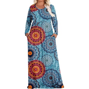 image:imagePOPYOUNG Womens Plus Size Maxi Dresses Curvy Long Sleeve Fall Dress Outfits  Long Dress  Church  Casual  Maternity  Flowy  Loose Fit  Pockets Teacher  Winter Dress  VacationFloral Mixed Blue