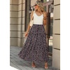 image:imagePOPYOUNG Maxi Skirts for Women Long Flowy Skirt Summer Boho Dresses2little Floral Blacka