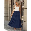 image:imagePOPYOUNG Maxi Skirts for Women Long Flowy Skirt Summer Boho Dresses4navy Blue