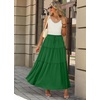 image:imagePOPYOUNG Maxi Skirts for Women Long Flowy Skirt Summer Boho DressesDark Green