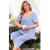 image:imagePOPYOUNG Pajamas for Women Set 2 Piece Summer Lounge Capri Pj Sleepwear05spotted Blue