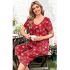 image:imagePOPYOUNG Pajamas for Women Set 2 Piece Summer Lounge Capri Pj SleepwearChristmas Snow Red