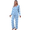 image:imagePOPYOUNG Womens Pajama Sets 2 Piece Lounge Set Sleepwear with PocketsBluestarsMoon